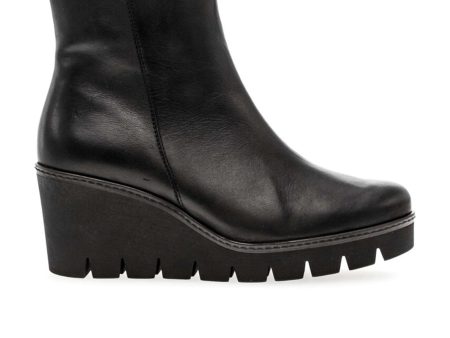 Gabor 54.780.27 Wedge Boot (Women) - Schwarz Leather Online Sale