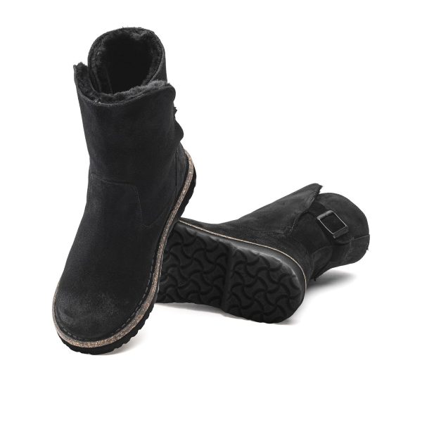 Birkenstock Uppsala Boot (Women) - Black Suede Black Shearling Discount