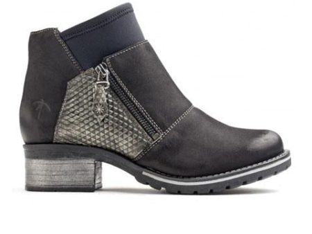 Dromedaris Kihana Metallic Ankle Boot (Women) - Black Nubuck For Cheap