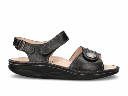 Finn Comfort Sausalito Backstrap Sandal (Women) - Schwarz Arabesque on Sale