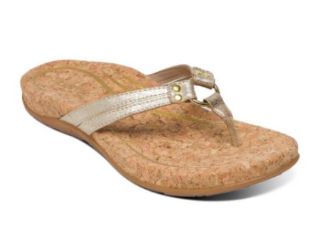 Aetrex Taylor Sandal (Women) - Gold Hot on Sale