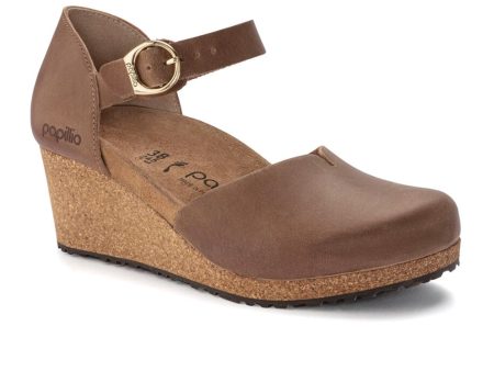 Birkenstock Mary Ring-Buckle Narrow Wedge Sandal (Women) - Cognac Oiled Leather Online