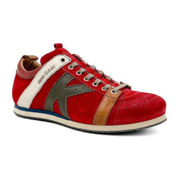 Kamo-Gutsu TIFO 042 Low Sneaker (Men) - Rosso Oil Cactus Online now