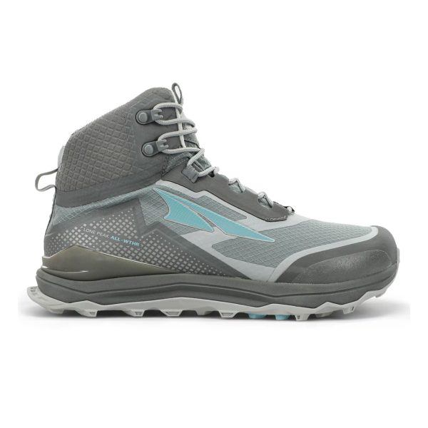 Altra Lone Peak All-Weather Mid Trail Shoe (Women) - Gray Green Discount