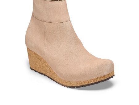 Birkenstock Ebba Narrow Wedge Boot (Women) - Warm Sand Suede Fashion