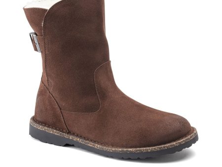 Birkenstock Uppsala Boot (Women) - Espresso Suede Natural Suede Cheap