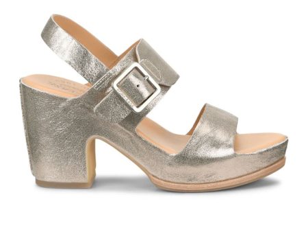 Kork-Ease San Carlos Heeled Sandal (Women) - Soft Gold Metallic Sale