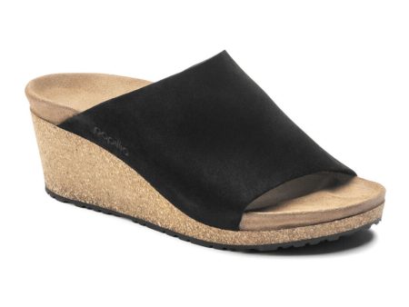 Birkenstock Namica Narrow Wedge Sandal (Women) - Black Suede Sale