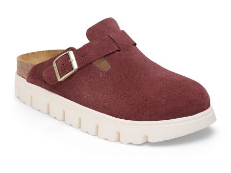 Birkenstock Boston Chunky Narrow Clog (Women) - Berry Crush Suede Online