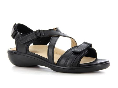 Ziera Bravo Backstrap Sandal (Women) - Black For Sale