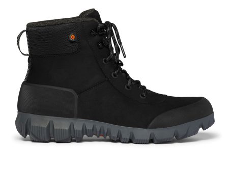 Bogs Arcata Urban Leather Mid Winter Boot (Men) - Black Sale