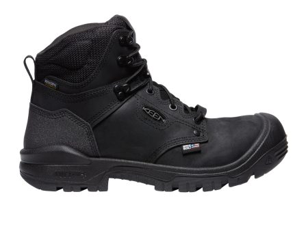 Keen Utility Independence 6  Waterproof Carbon Fiber Toe Work Boot (Men) - Black Black Online