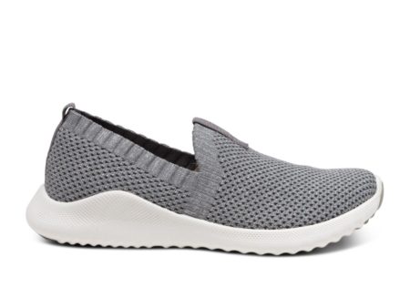 Aetrex Angie Slip On Sneaker (Women) - Grey Hot on Sale