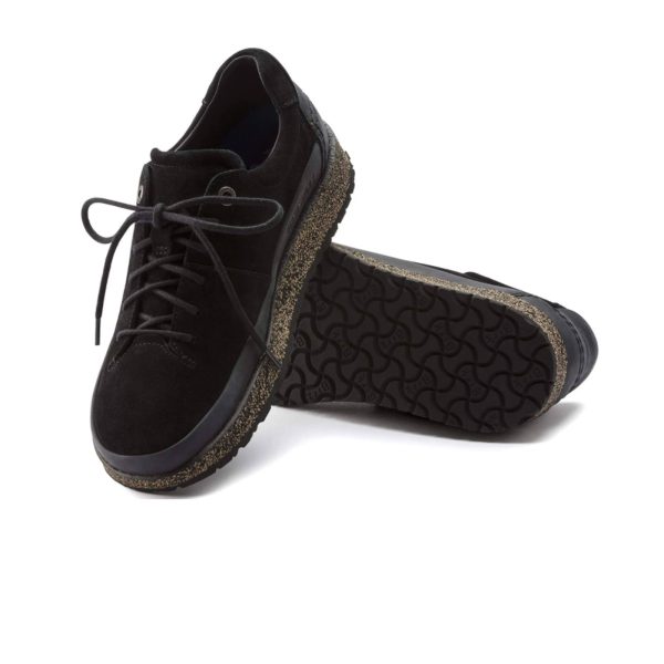 Birkenstock Honnef Low Narrow Lace Up (Women) - Black Suede on Sale