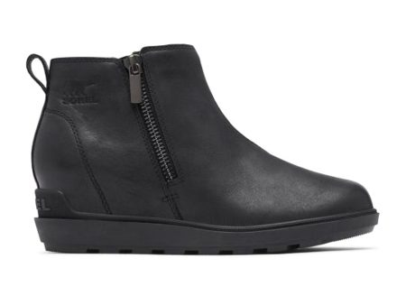 Sorel Evie II Zip Wedge Ankle Boot (Women) - Black Supply