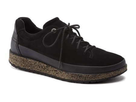 Birkenstock Honnef Low Narrow Lace Up (Women) - Black Suede on Sale