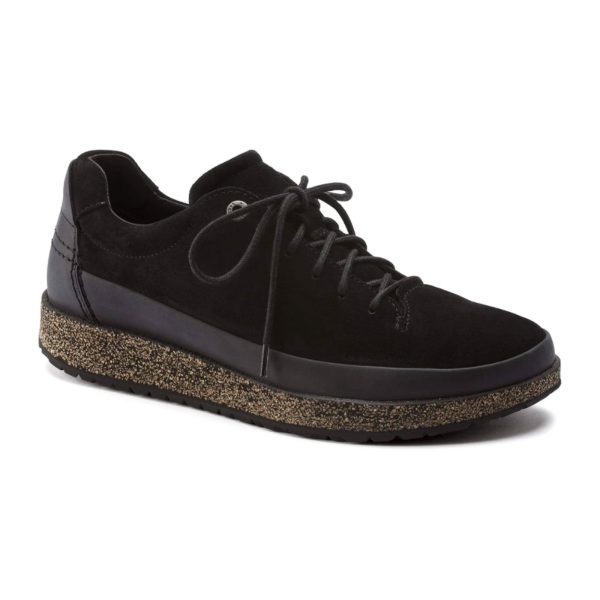 Birkenstock Honnef Low Narrow Lace Up (Women) - Black Suede on Sale