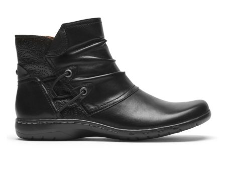 Cobb Hill Penfield Ruch Ankle Boot (Women) - Black Leather For Discount