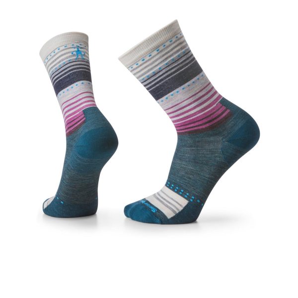 Smartwool Everyday Stitch Stripe Crew Sock (Unisex) - Twilight Blue Cheap