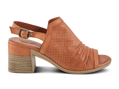 Spring Step Noctium Heeled Sandal (Women) - Camel Cheap