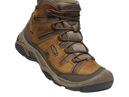 Keen Circadia Mid Waterproof Hiking Boot (Men) - Bison Brindle Hot on Sale