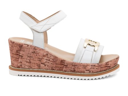 Ara Palmdale Wedge Sandal (Women) - White Nappa Leather Supply