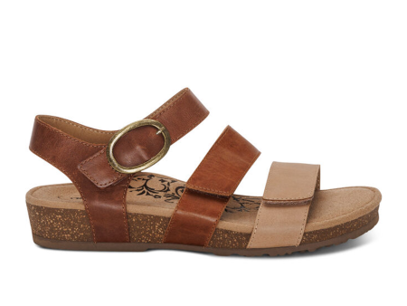 Aetrex Lilly Backstrap Sandal (Women) - Walnut Online Hot Sale