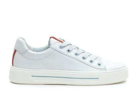 Ara Camden Sneaker (Women) - White Calf Orange Blue Online