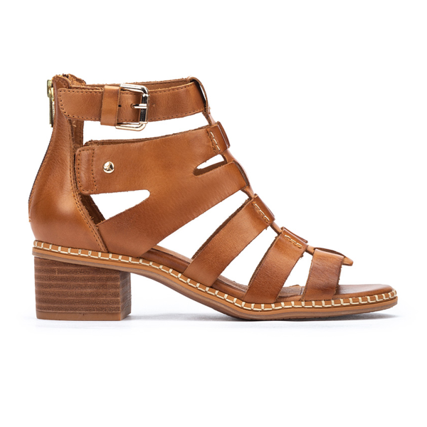 Pikolinos Blanes W3H-1823 Heeled Sandal (Women) - Brandy Leather Online