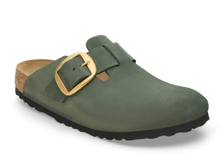 Birkenstock Boston Big Buckle Narrow Clog (Women) - Thyme Nubuck Supply