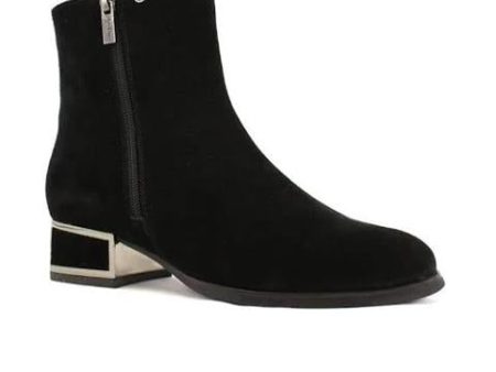 AquaDiva Darma Ankle Boot (Women)  - Black Suede Online