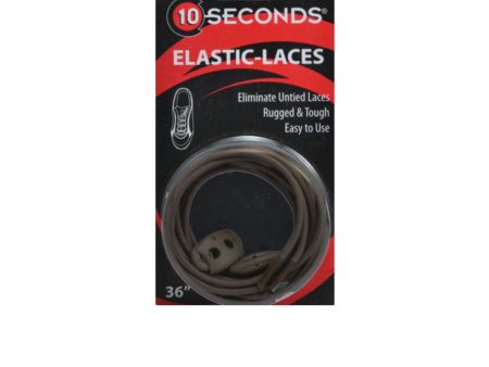 10 Seconds Elastic Shoe Lace - Brown For Discount