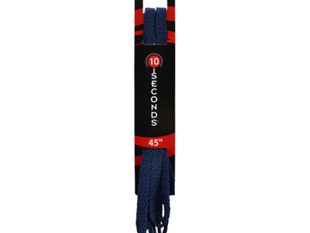 10-Seconds Athletic Flat Tubular Shoe Lace - Navy Supply