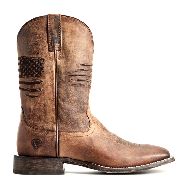 Ariat Circuit Patriot Western Boot (Men) - Weathered Tan Online Sale