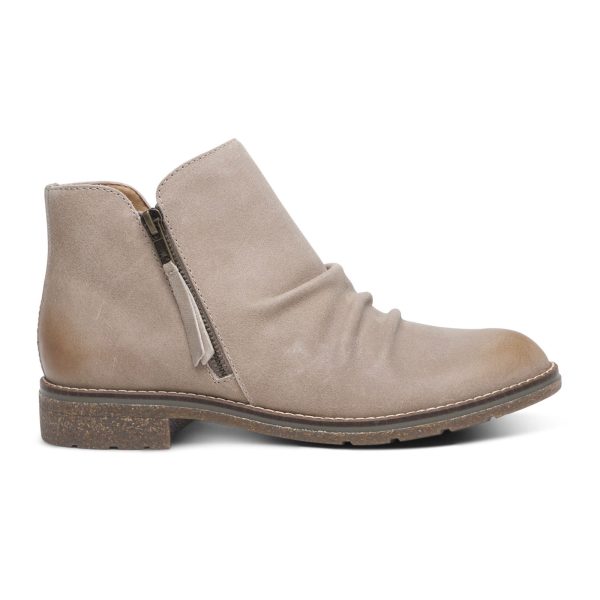 Aetrex Mila Ankle Boot (Women) - Taupe Supply