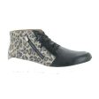 Naot Polaris Ankle Boot (Women) - Black Leather Cheetah Suede Black Luster Online Sale