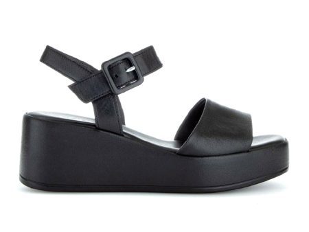 Gabor 44531-27 Platform Wedge Sandal (Women) - Schwarz Nappa Cheap