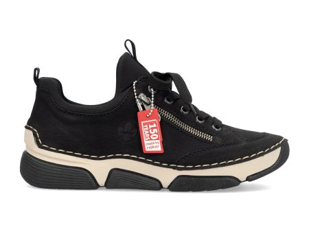 Rieker Angela 45973-00 Sneaker (Women) - Black Black Supply