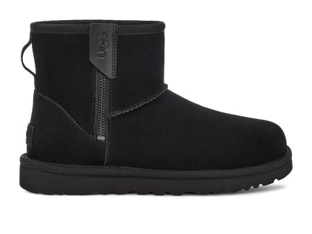 UGG® Classic Mini Bailey Zip (Women) - Black on Sale