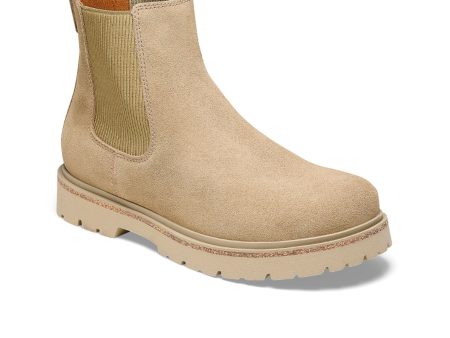 Birkenstock Highwood Deep Blue Chelsea Boot (Women) - Taupe Suede Cheap