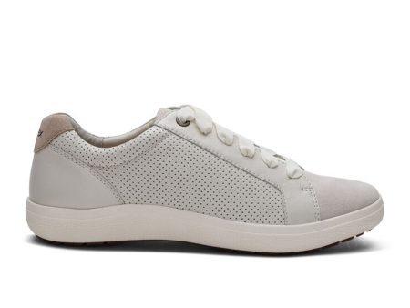 Aetrex Courtney Lace Up Sneaker (Women) - Chalk Fashion