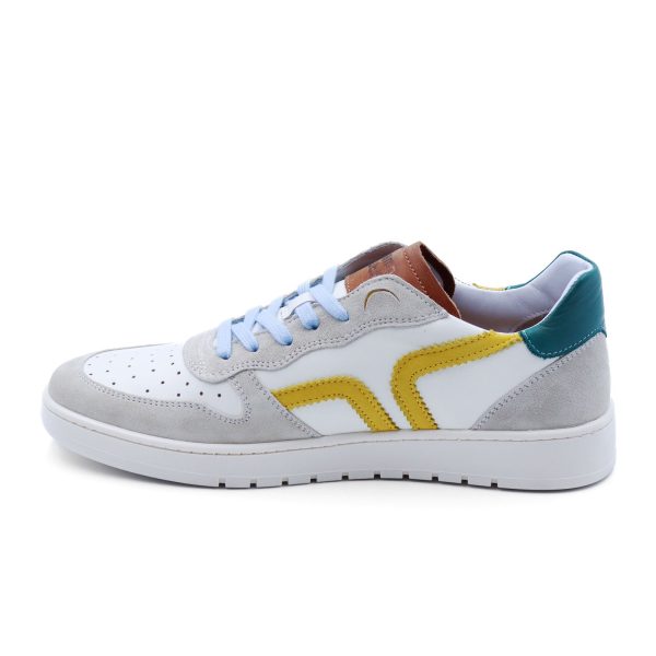 Kamo-Gutsu CAMPO 048 Sneaker (Men) - Cream White Cobalt Online Hot Sale