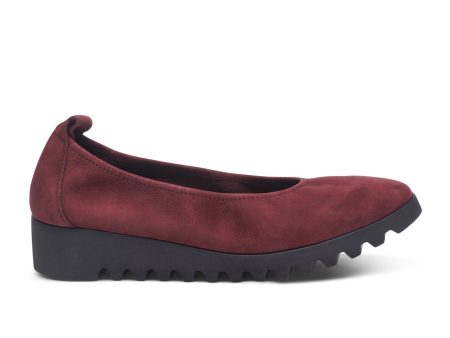 Aetrex Brianna Ballet Flat (Women) - Burgundy For Sale