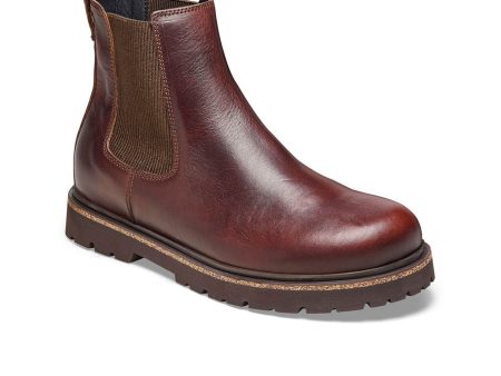 Birkenstock Highwood Deep Blue Chelsea Boot (Unisex) - Chocolate Leather Discount