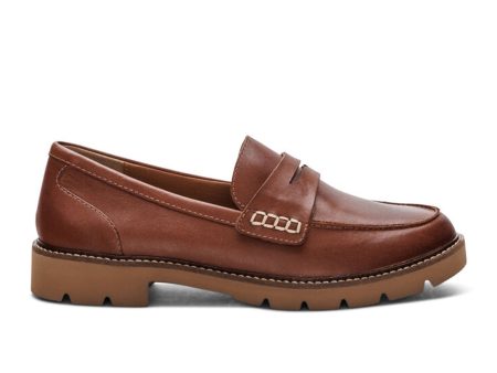 Aetrex Colette Loafer (Women) - Cognac Sale