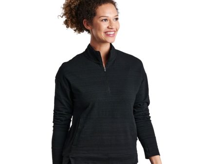 Kuhl Accel 1 2 Zip Long Sleeve Top (Women) - Black Hot on Sale