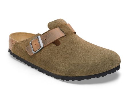 Birkenstock Boston Clog (Men) - Thyme Oiled Leather Suede For Discount