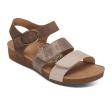 Aetrex Lilly Backstrap Sandal (Women) - Taupe Online now