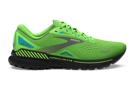 Brooks Adrenaline GTS 23 Running Shoe (Men) - Green Gecko Grey Atomic Blue Discount