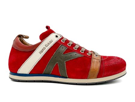 Kamo-Gutsu TIFO 042 Low Sneaker (Men) - Rosso Oil Cactus Online now